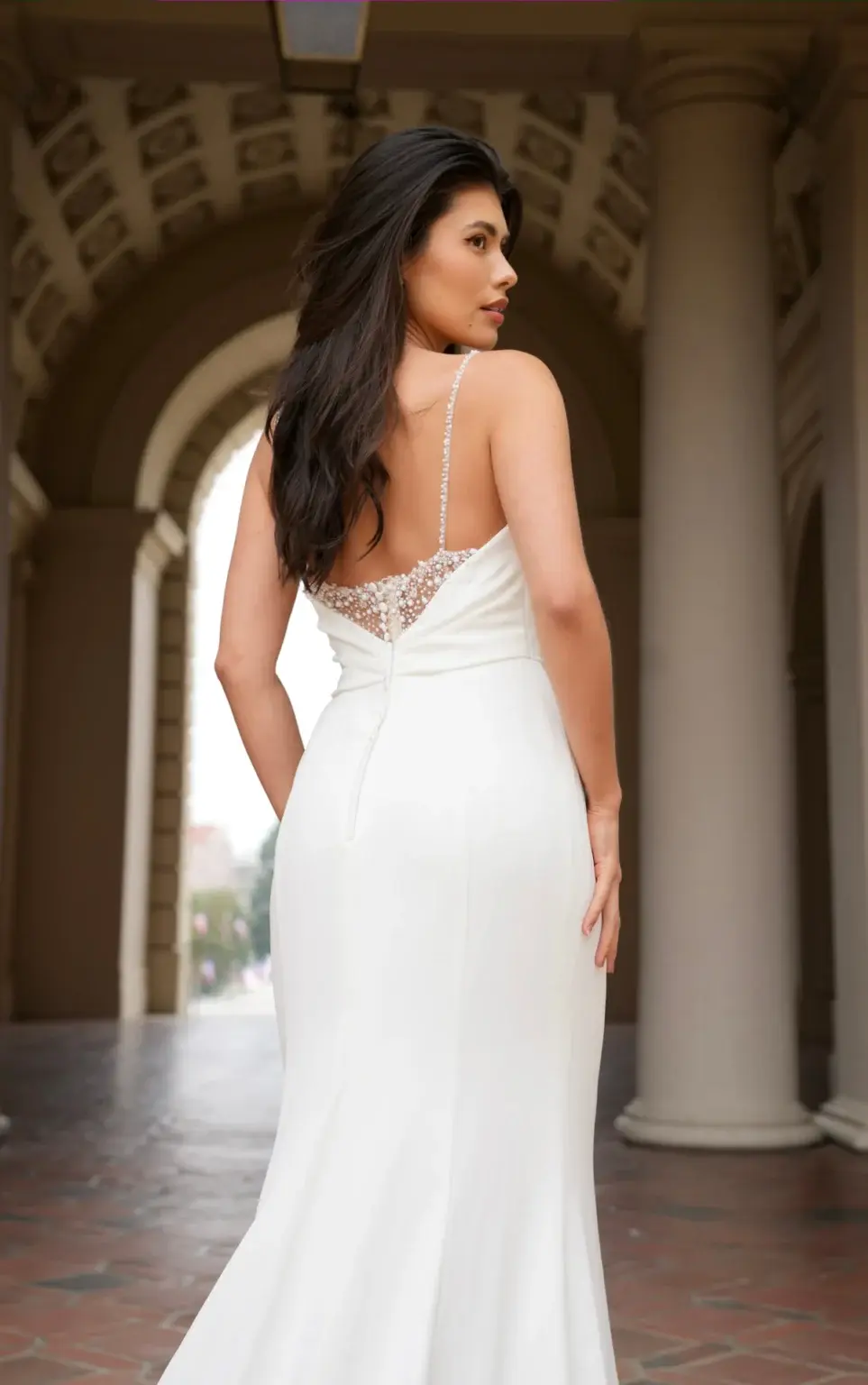 Sage wedding dress