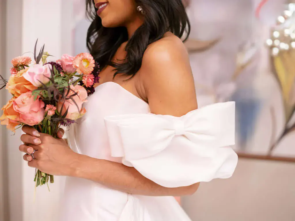 contemporary wedding dress