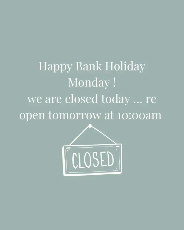 Happy bank holiday… AGAIN!
We are enjoying an extended weekend & will re open at 10:00am tomorrow. Please feel free to email/message us if you have any enquiries or you can pop onto our website & book your bridal appointment via our live booking system!
Enjoy your long weekend!
Love the WB team xx
